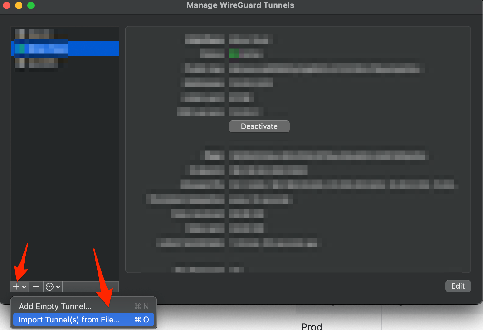 WireGuard: Import tunnel from file